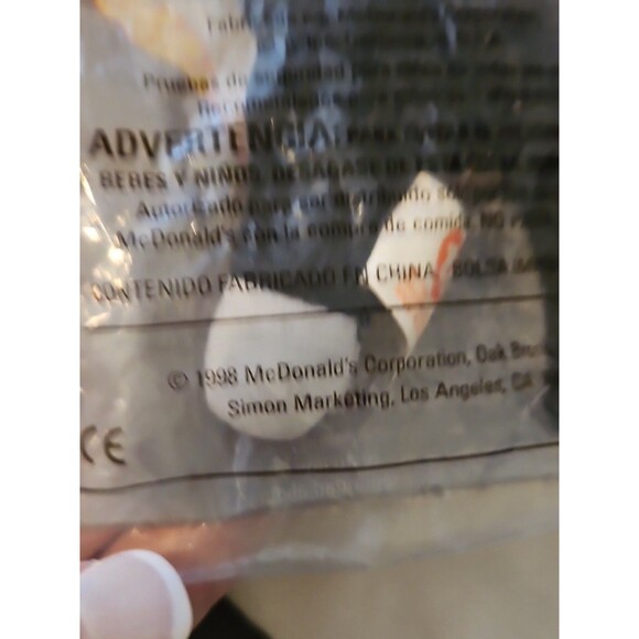 Vintage 1998 (Rare '93 Tag Error) Ty McDonald's Teenie Beanie Baby #10 Zip - Picture 3 of 5